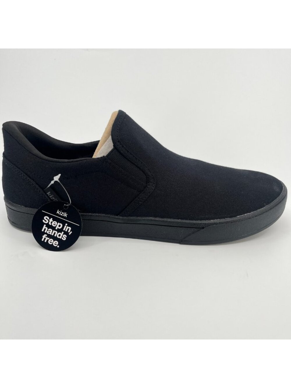 Kizik Venice Mens Size 11 Black Athletic Slip On Hands Free Shoes Sneakers